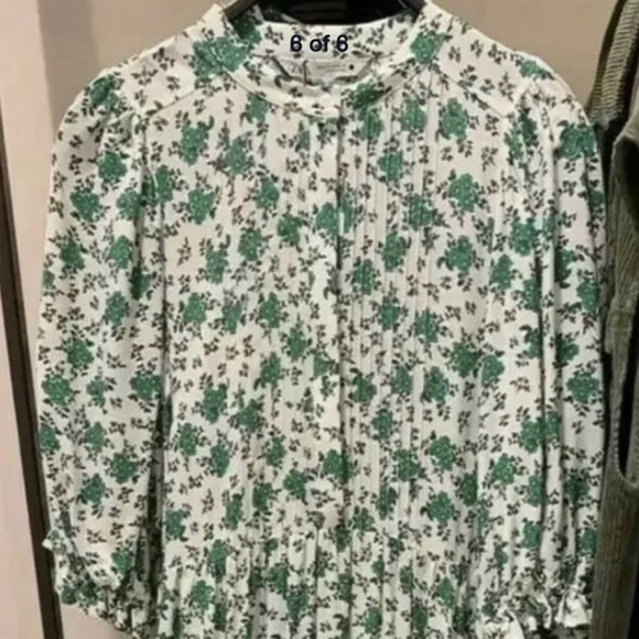 ZARA OYSTER FLORAL PRINT DRESS - Picture 6 of 6